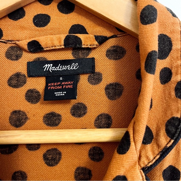 Madewell Flannel Bedtime Pajama Set in Leopard Dot - Picture 6 of 8